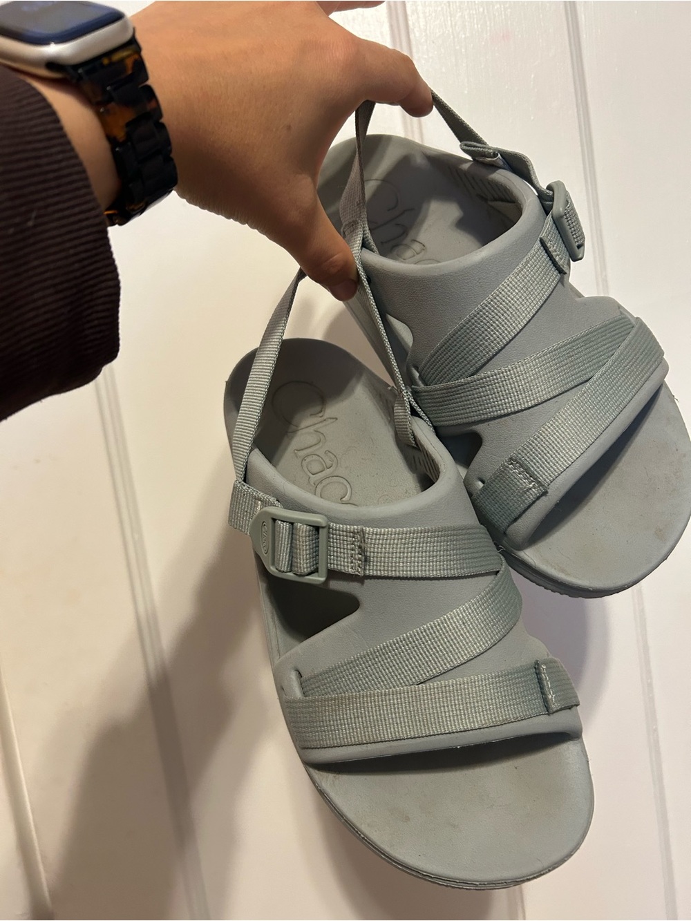 Chaco Women's Classic Strappy Sandal in Light Blue
